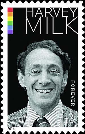 il francobollo commemorativo dedicato a Harvey Milk