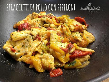 straccetti di pollo con peperoni