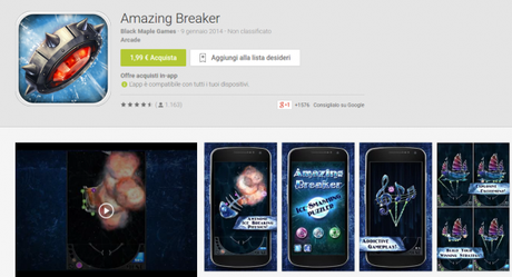 Amazing Breaker gratis solo per oggi su Amazon App Shop