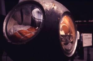 La capsula che ospitò Jurij Gagarin durante il viaggio in orbita. Photocredit: CC BY 2.0/Wiki/FlickreviewR