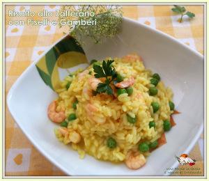 Risotto allo zafferano con piselli e gamberi: solo per loro! 20150528_194228