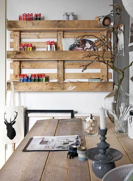 Riciclo creativo in cucina! zelf-maken-van-pallet-muur