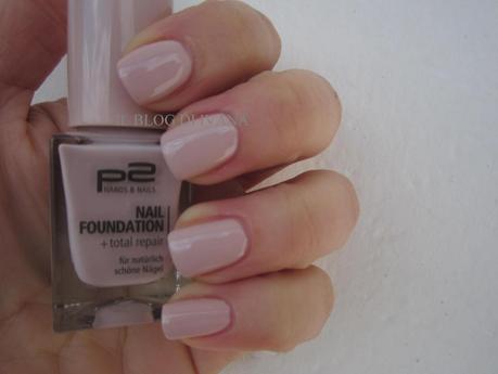 P2 kosmetik: Nail foundation n. 020 (swatches)
