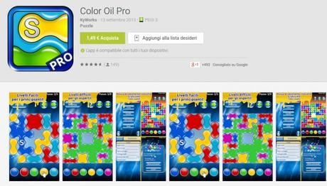 Color Oil (Pro) gratis solo per oggi su Amazon App Shop