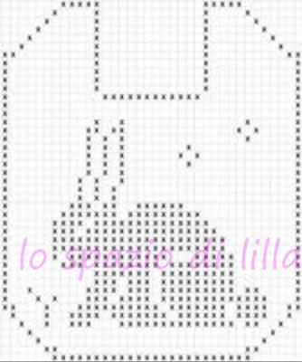Animaletti a filet, schemi 1 / Pets on filet crochet, free patterns 1