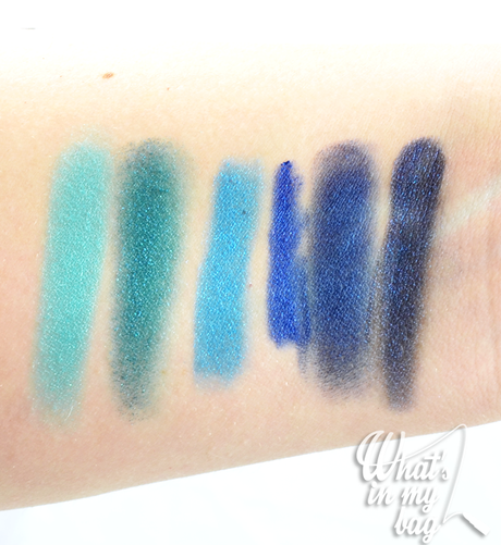 ombretti blu swatch