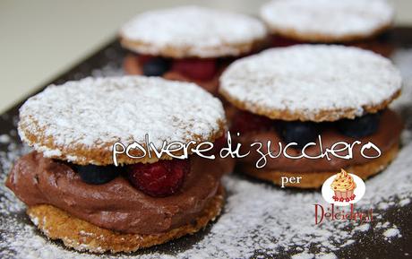 polvere di zucchero passo a passo tutorial cameo paneangeli dolcidee biscotti frutti di bosco mousse al cioccolato
