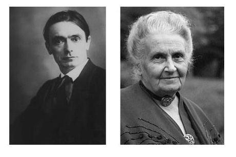 Rudolf Steiner e Maria Montessori
