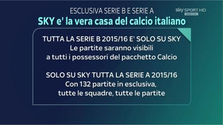 Sky Sport HD a Catania racconta l'esclusiva assoluta della Serie B fino al 2018