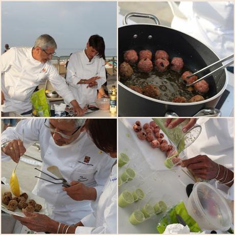 Uno Chef per Commis e la Zuppa cruda di insalata e polpettine divitello nocciole e mirtilli #riccionegolosa #uir #saporie