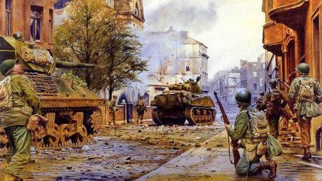 war-the-americans-the-tanks-the-city-the-ruins-devastation-soldiers-battle-sherman-street