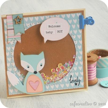 sizzix craft asylum - big shot  - card shaker box - fox - fustelle