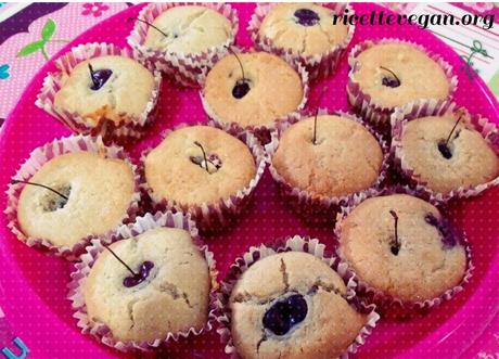 ricettevegan.org - muffins vegan alle ciliegie