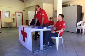 La conferenza stampa della Croce Rossa, questa mattina a Varese (Foto © Marina Perozzi - facebook.com)