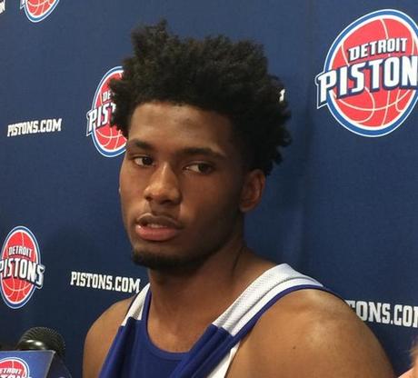 Workout Justise Winslow - © 2015 twitter.com/DetroitPistons
