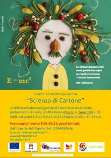 Scienza di Cartone”, educazione ambientale in Mediateca Reg.le, progetto di Essere Terra APS