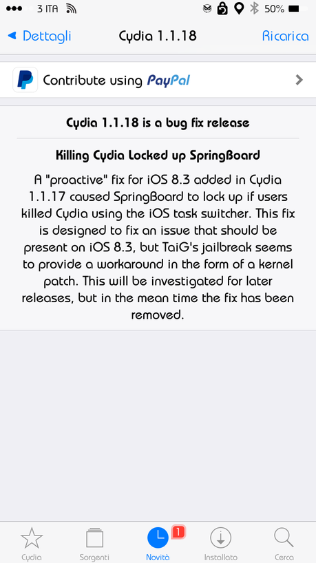 Saurik rilascia un nuovo aggiornamento del Cydia Installer, adesso con il pieno supporto a iOS 8.3! [Aggiornato Vers. 1.1.18]