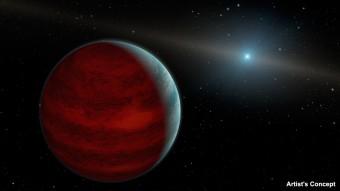 Rappresentazione artistica di un ipotetico pianeta “ringiovanito”, un gigante gassoso che ha riattizzato il bagliore infrarosso tipico dell’età giovanile. Crediti: NASA/JPL-Caltech