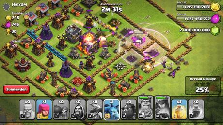 Clash of Clans 7.65.5 Mod APK (tutto illimitato) Flamewall edition