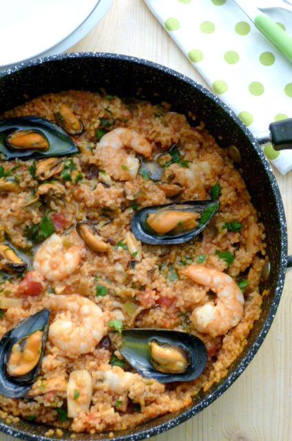 bulgur alla marinara bulgur con frutti di mare