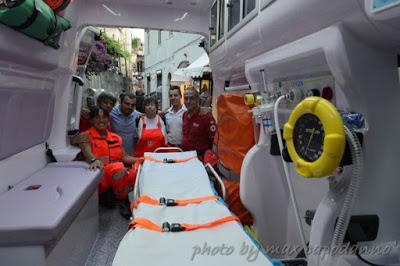POSITANO : Inaugurazione Nuova ambulanza  per la Costiera