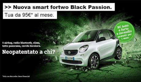 Smart fortwo Black Passion: per chi ama guidare con stile