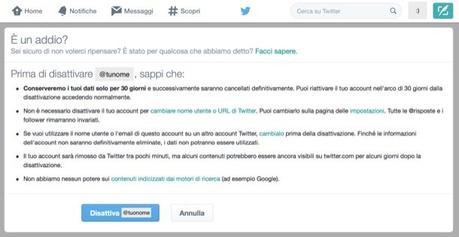 [GUIDA] Come cancellarsi da Twitter