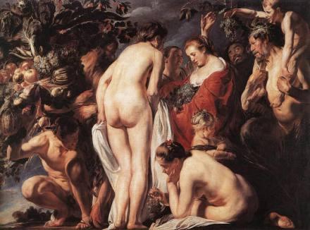 Educazione di Giove, Jacob Jordaens.