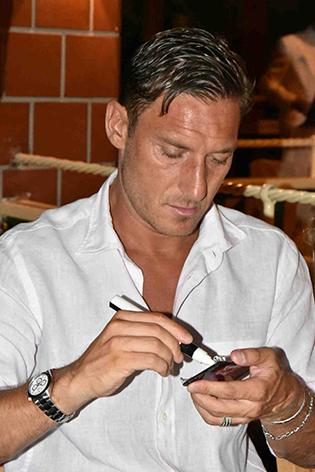 francesco totti in capannina