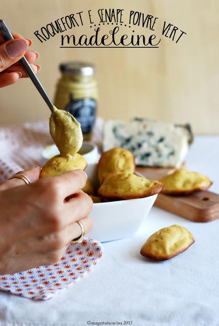 Madeleine al Roquefort e senape Poivre Vert | Poivre Vert Mustard and Roquefort Madeleine