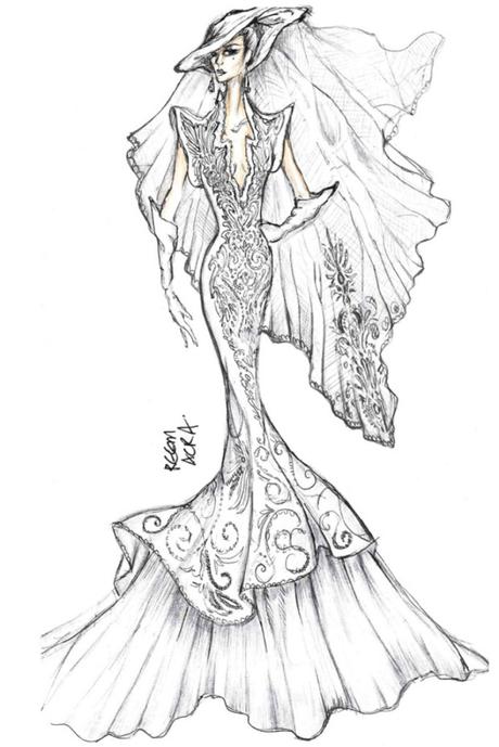 THE WINNER IS …… reem acra wedding dress lady gaga