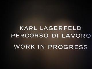 Il 'Percorso di Lavoro' di Karl Lagerfeld