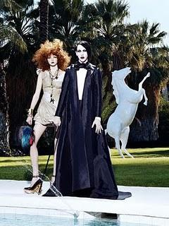 Marilyn Manson e Lily Cole su Fashion Rocks 2006