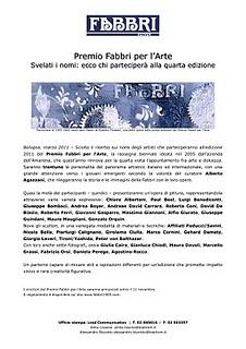 Gli invitati al Premio Fabbri 2011