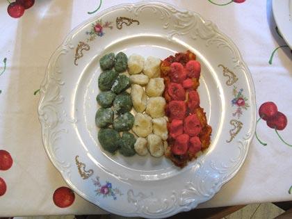 gnocchi patriottici gnocchi patriottici
