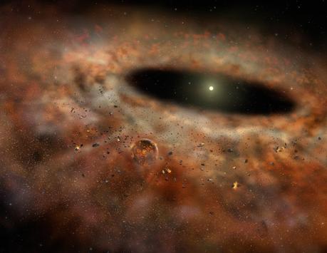 La nascita di un pianeta in diretta Rappresentazione artistica di un disco protoplanetario. Crediti: Gemini Observatory/AURA; autrice Lynette Cook
