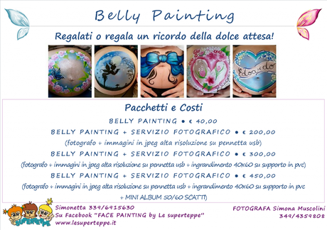 Un regalo indimenticabile per la dolce attesa: belly painting e servizio fotografico