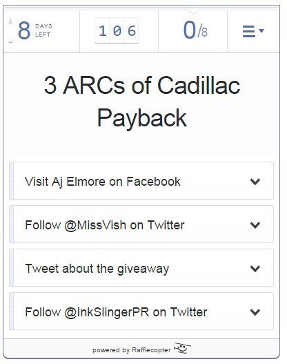 Cover Reveal #47: Cadillac Payback by AJ Elmore aj elmore - cadillac giveaway