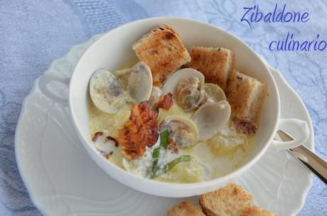 Clam clowder - una zuppa di vongole dagli USA Clam clowder - una zuppa di vongole dagli USA