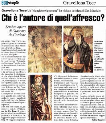 L'affresco ritrovato. L'affresco ritrovato.