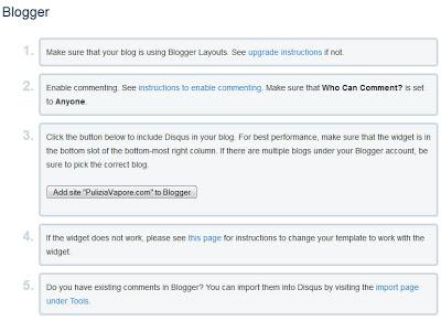 Come integrare Disqus su Blogger.