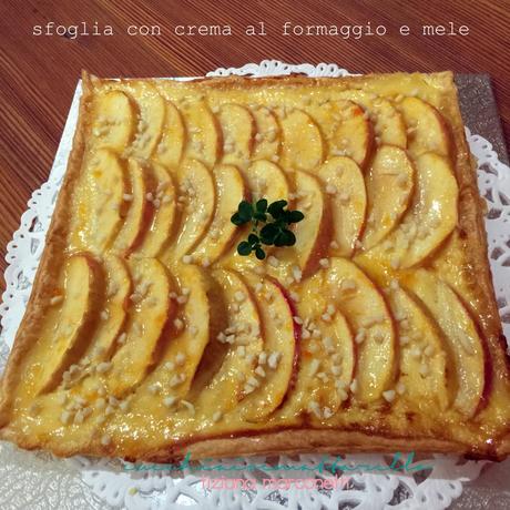 sfoglia con crema di formaggio e mele