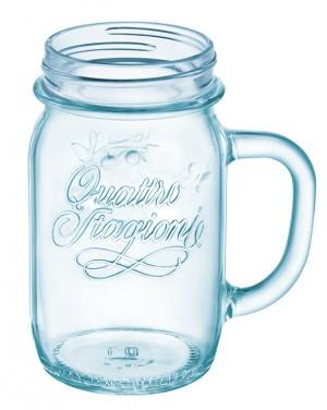 Vaso con manico Quattro Stagioni Azzurro