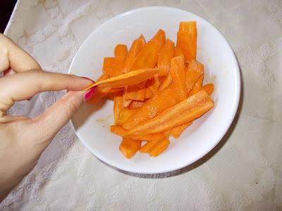 Snack dietetico: patatine di carote