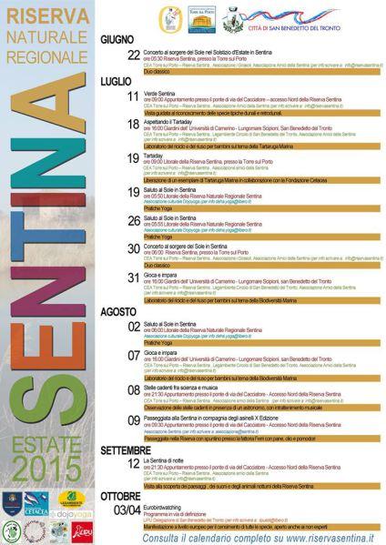 L’estate 2015 della Riserva Naturale Sentina Sentina estate 2015
