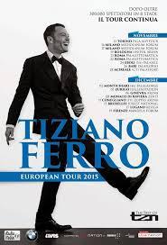 Tiziano Ferro: Dal 13 novembre in tourné con l’European tour 2015 nei palazzetti dello sport e in alcune citta europee tiz