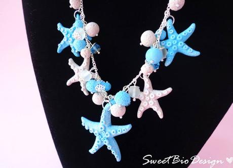 Montaggio Parure stile marino - Necklace & earrings set marine style