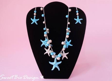 Montaggio Parure stile marino - Necklace & earrings set marine style