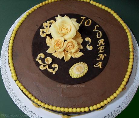 Dark Chocolate Cake per 70 anni