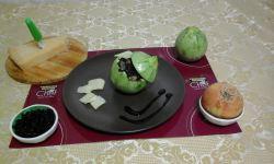 #PRChef2015 Riso Venere con zucchine e parmigiano reggiano filante in scrigno IMG-20150710-WA0010